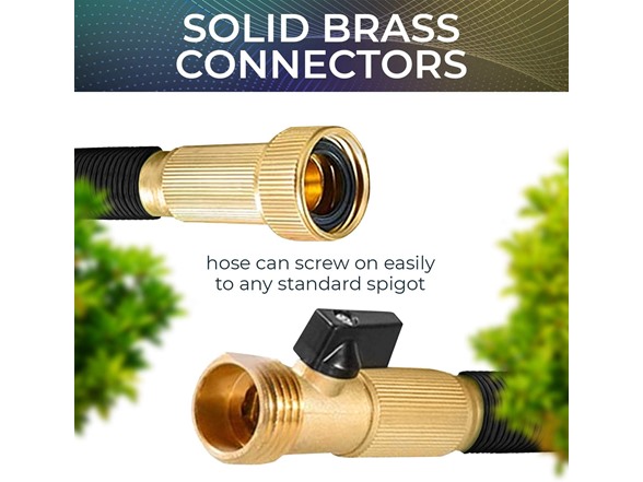 2-Pack 25ft Expandable Hose w/ Nozzle