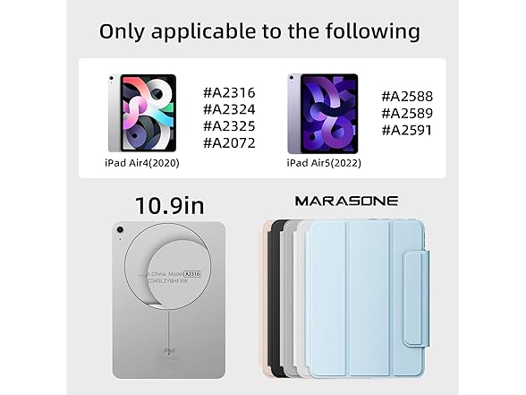 Marasone iPad Air Case, Blue