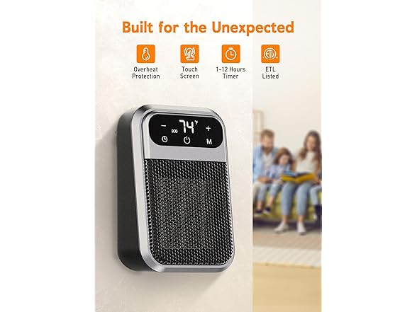 Givebest Cyber 800W Plug in Heater with ECO Mode Save Energy