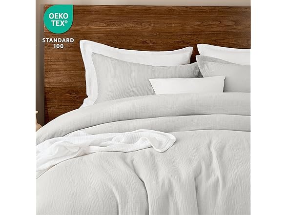 Light Grey King Cotton Comforter Set