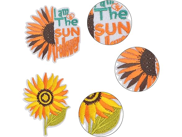 FORWOMLM 15pcs Cartoon Bee Embroidered Patches