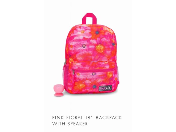 Backpack with Built-In Bluetooth Speaker