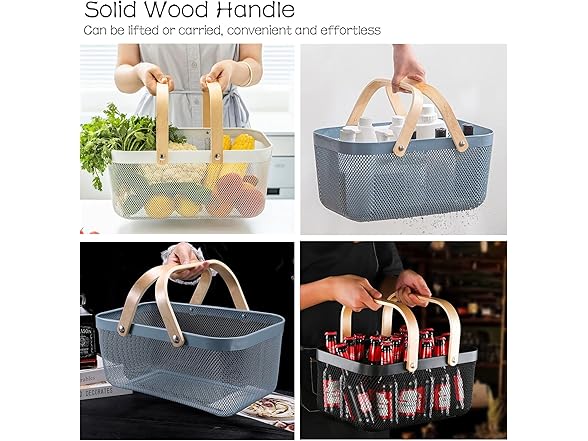 Tlingsd 2 Pack Metal Picnic Baskets