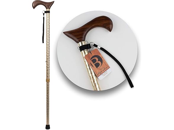 Brazos Adjustable Walking Cane Men and Women Made