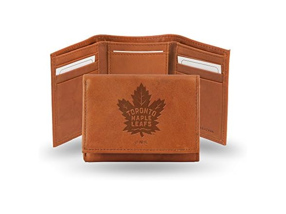 Leafs Leather Wallet Brown 3.25x4.25