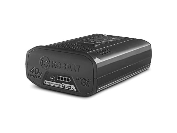 Kobalt 40v Quick Charge Battery Black