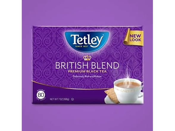 80CT Tetley British Blend Premium Black Tea, Regular
