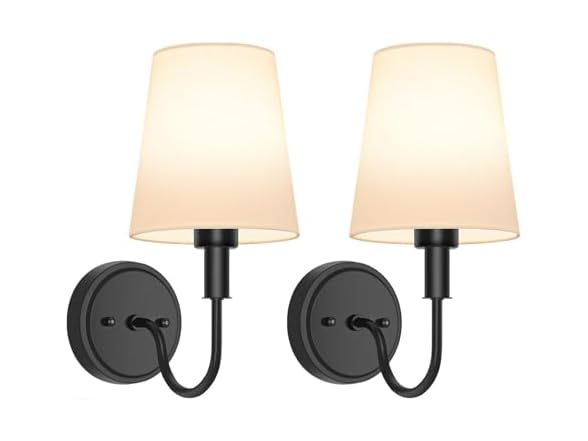 Wireless Rechargeable Wall Sconce, 2 Pack -Choose Color