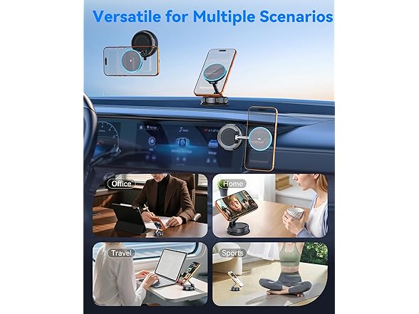 ILOUYU 15W MagSafe Car Mount Charger