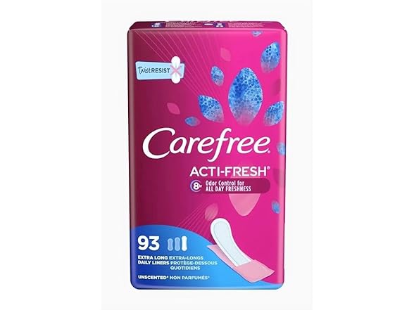 Carefree Maxi Pads 93ct 
