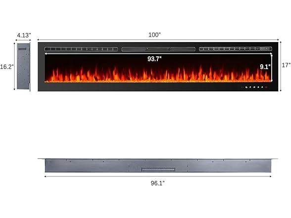 CharaVector Electric Fireplace Inserts