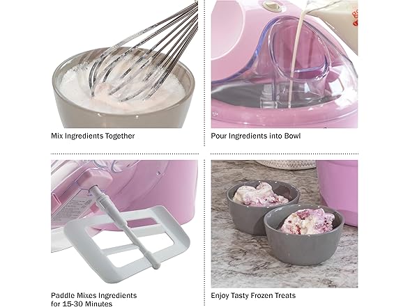 Classic Cuisine Ice Cream Maker 1QT Ice Cream Machine