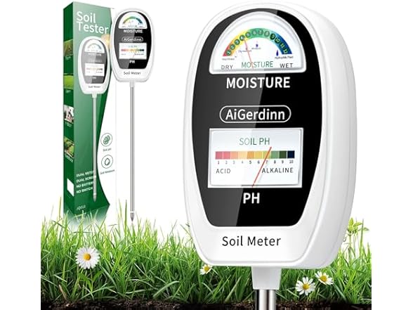 AiGerdinn 2-in-1 Soil Moisture Meter