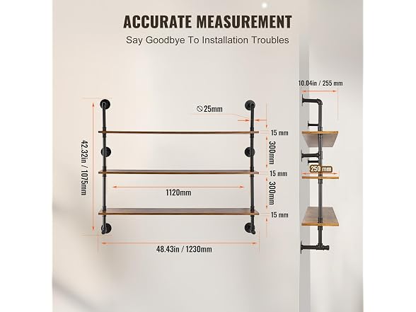 VEVOR Industrial Pipe Shelf