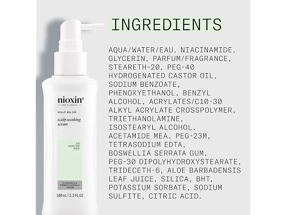 Nioxin Scalp Relief Soothing Serum, 3.3 oz