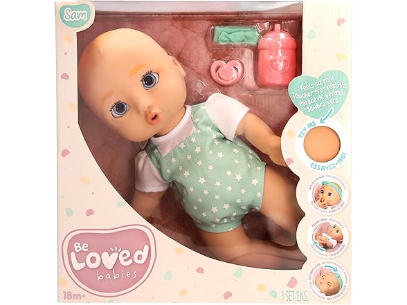 15" Realistic Soft Body Baby Doll - Sam