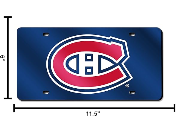 Canadiens License Tag Metal
