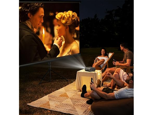 FUDONI Projector with WiFi and Bluetooth