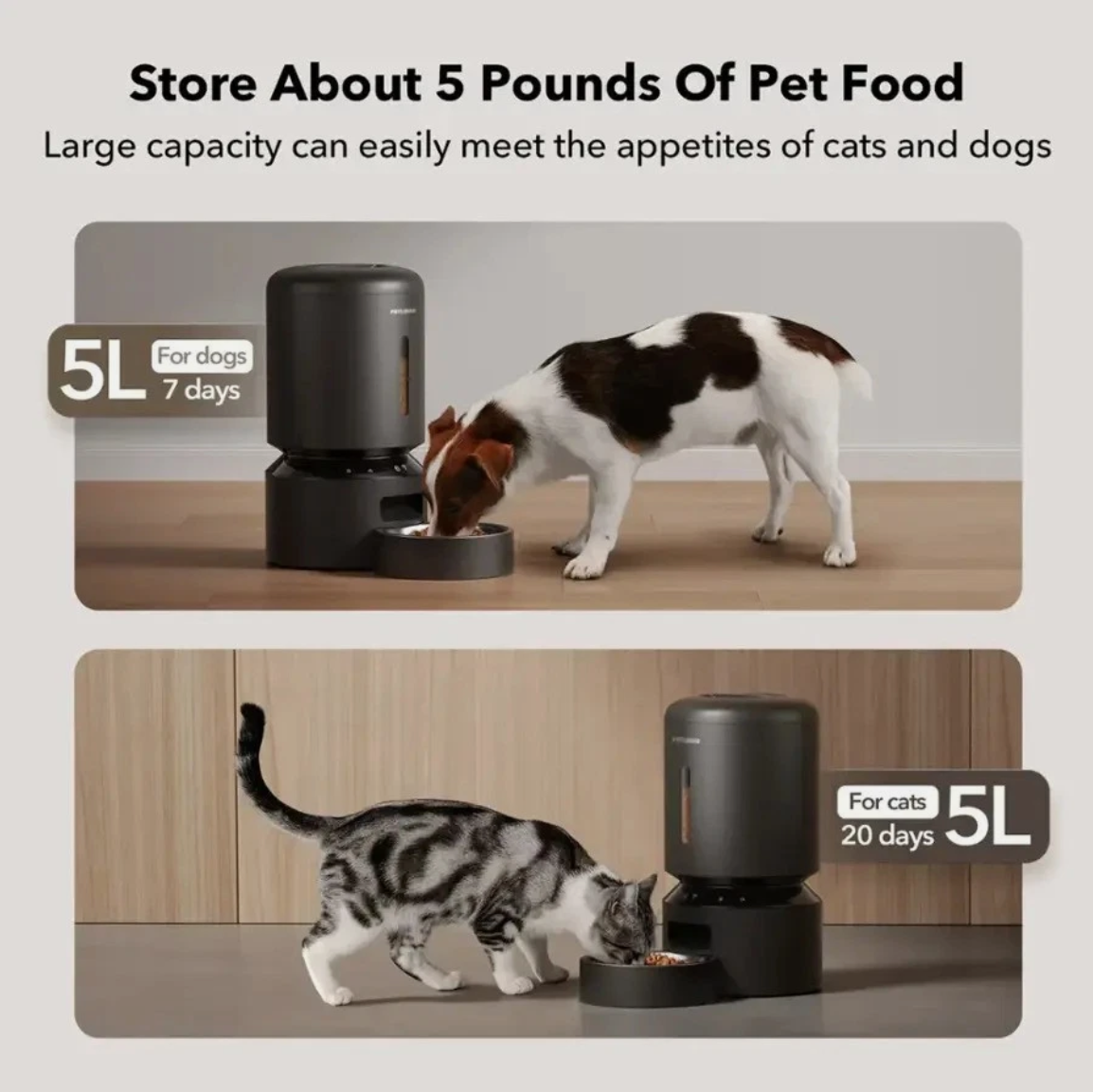 Petlibro Wifi Control Automatic 5L Pet Feeder - Gallery 22