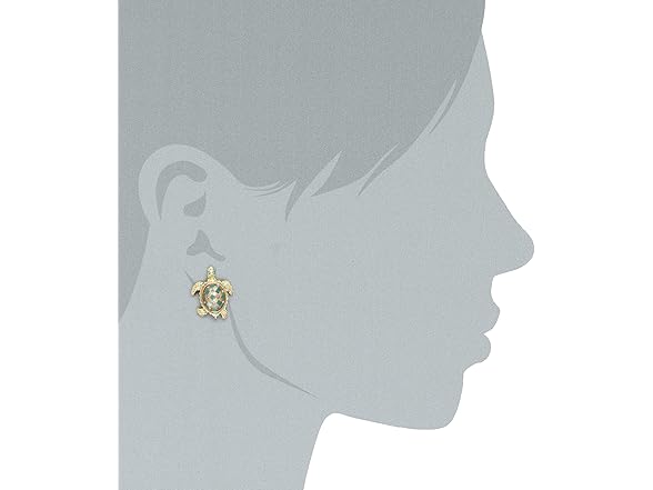 Betsey Johnson Turtle Stud Earrings