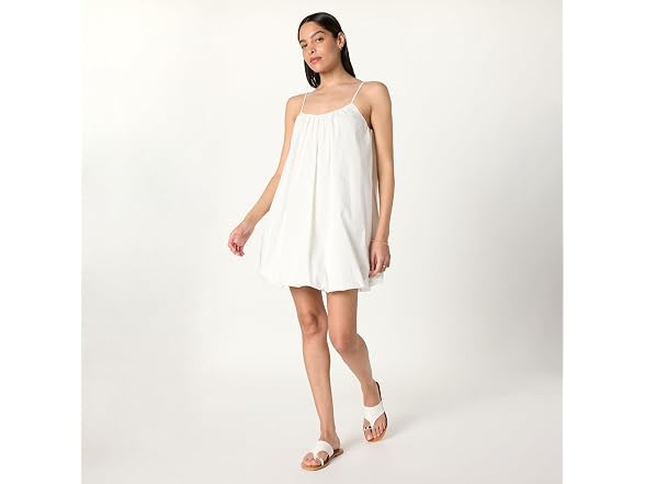 The Drop Women (XXL) Corryn Spaghetti Dress White