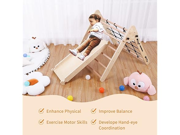 OUTLANE Colorful 2 in 1 Triangle Climber with Ramp