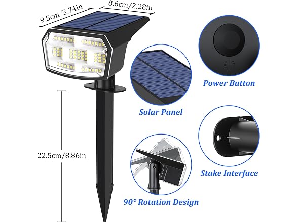 Sucolite 8-Pack Solar Spot Lights - Gallery 7