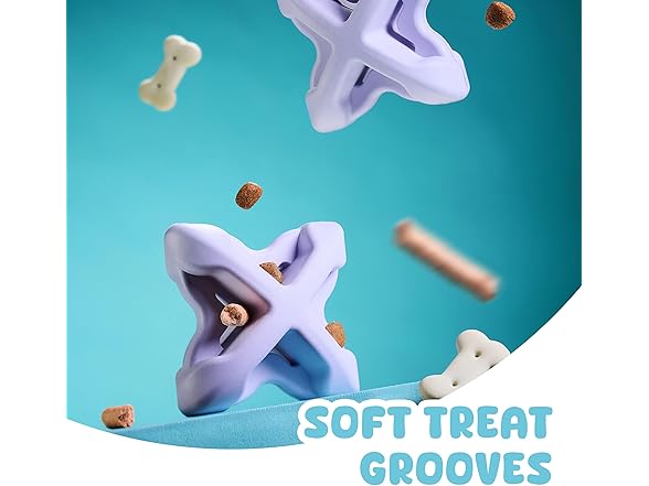 PetDreamHouse Geometrics Fun Soft Chew Toy- Lavender