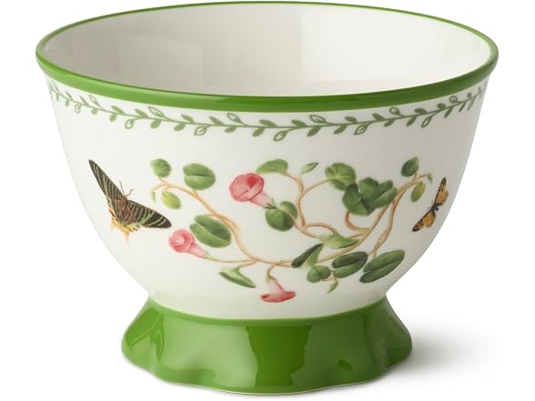 Mirabella Porcelain Footed Ice Cream Dessert Bowls Set of 4