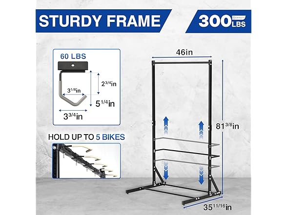 Yes4All Freestanding Bike Storage Rack