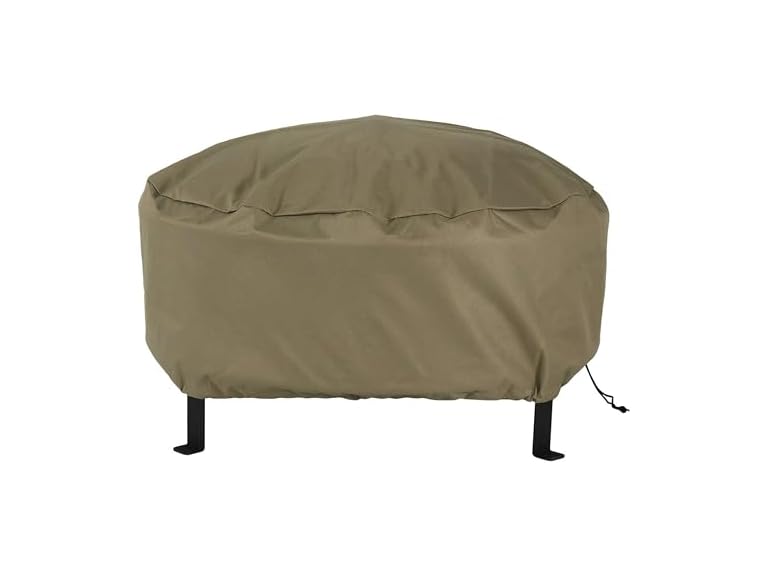 Sunnydaze Decor FI-3612HDKHAKI Round Fire Pit 
