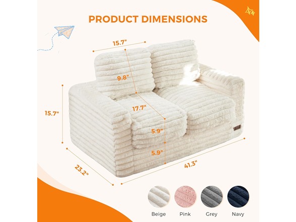 Extra Wide KIDS BEAN BAG