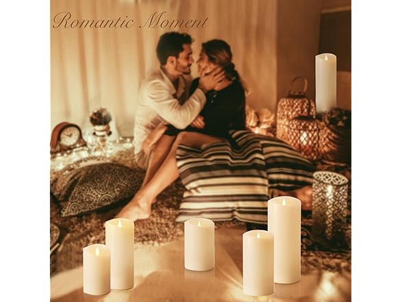 Softflame LED Candles w/Remote 3pk