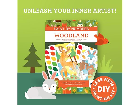 Paint by Numbers: Woodland