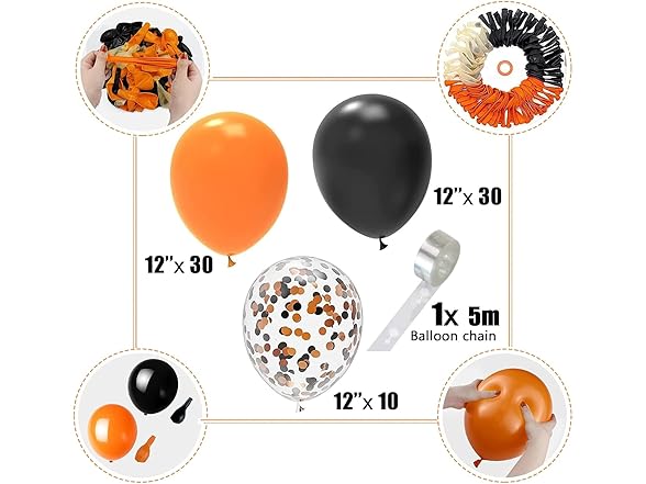 Generic 70 Pcs Halloween Balloons