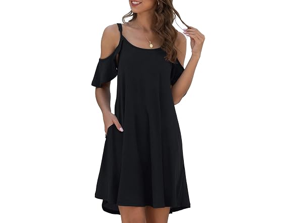 Jouica Women (S) Summer Casual Loose Beach Dress