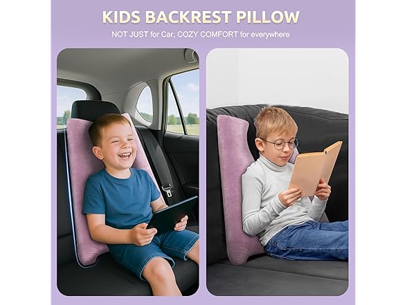 FAIORD Car Pillow for Kids, Purple