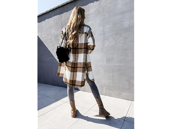 Yuemengxuan Women Casual Long Sleeve Button Coat