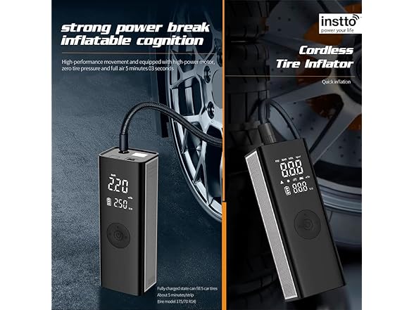 Instto Smart Portable Air Pump