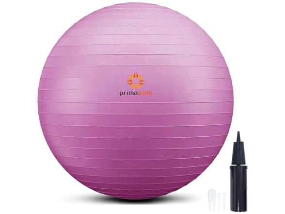 Primasole 65cm Anti-Burst Yoga Ball (Pink)