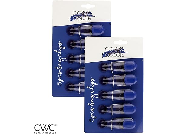 10 Pack Slim Bag Clips with Magnet
