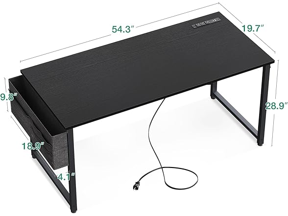 AODK 55 inch Small Computer Desk