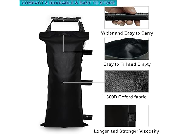 SANWAY Sand Bags, 4 Pack