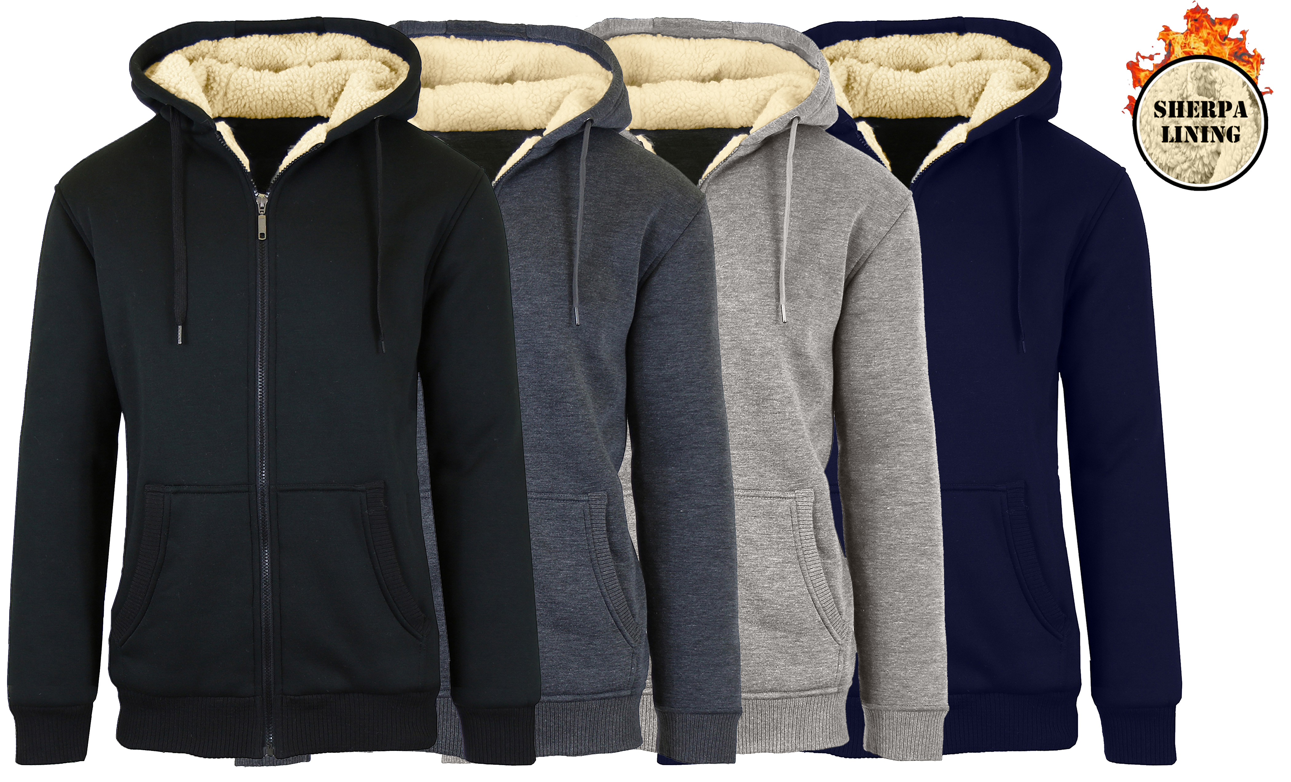 Super Heavyweight Sherpa Zip Hoodie (1 or 2pk) - Gallery 11