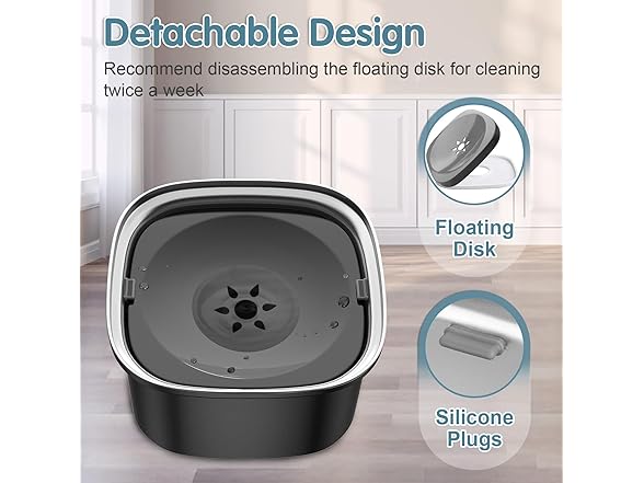 UPSKY 3L Dog Water Bowl