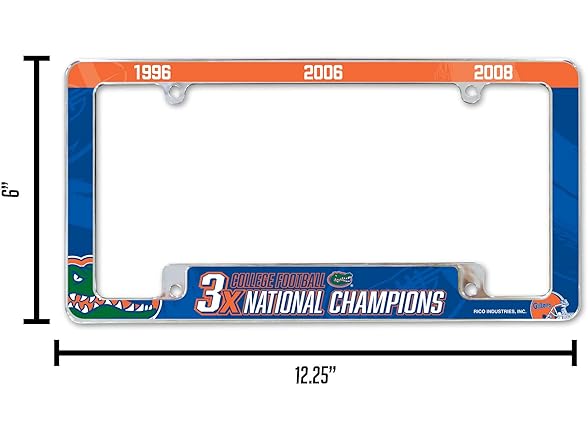 GATORS Chrome License Plate Frame