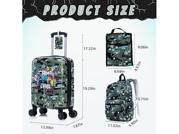 Rosamo 16'' Kid's Luggage Set
