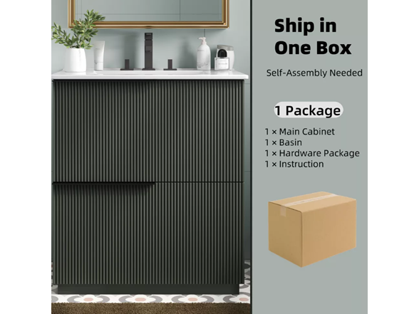 Christopher Knight Home Quillen Modern 30" Vanity