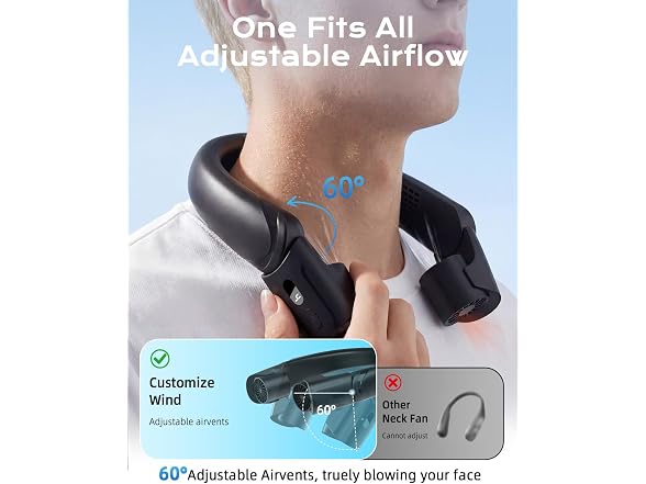 Vortara Neck Fan with Dual Motor