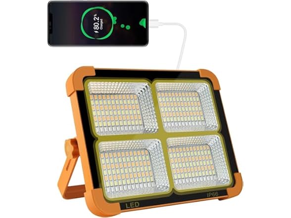 Hakol Portable LED Work Solar Light 100W 1650mAh